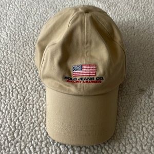 Ralph Lauren Polo Jeans khaki dad cap **runs small**